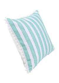 Turquoise Stripe Pillow
