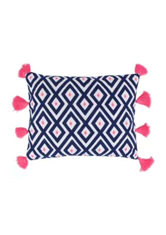 Geo Tassel Decorative Pillow