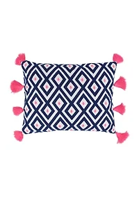 Geo Tassel Decorative Pillow