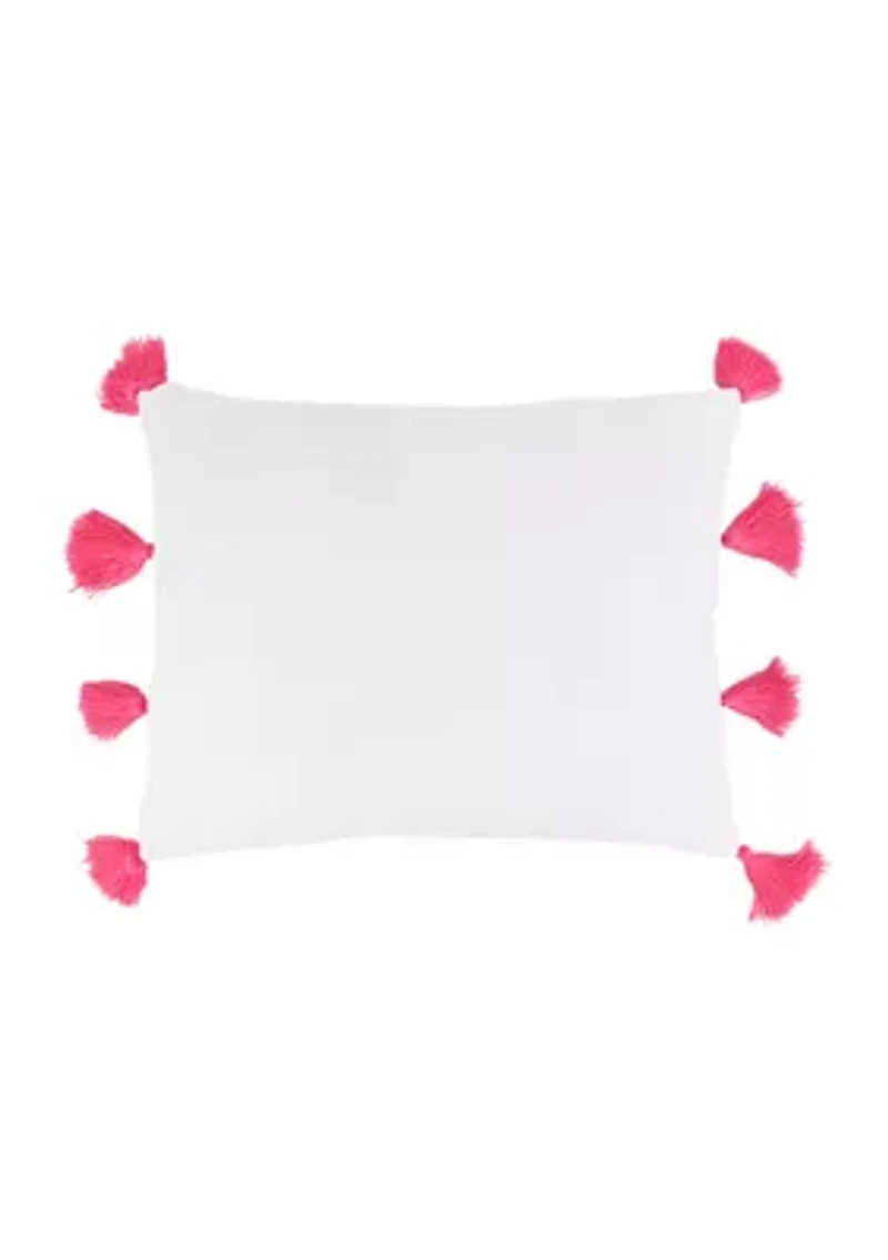 Geo Tassel Decorative Pillow