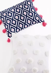 Geo Tassel Decorative Pillow
