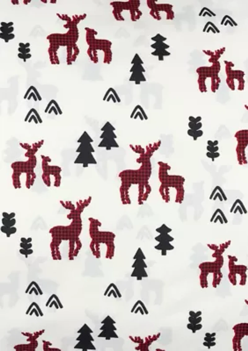 Plaid Deer Sheet Set