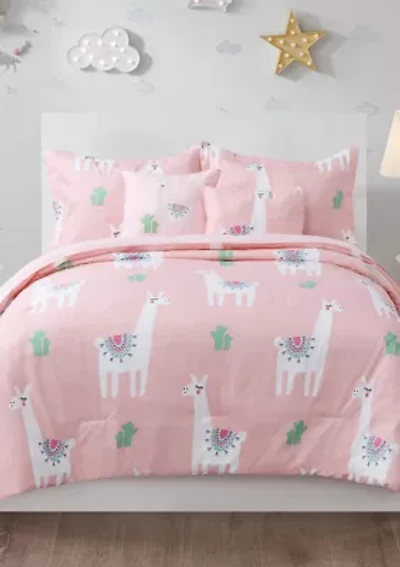 Cool Llama Comforter Set