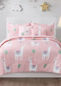 Cool Llama Comforter Set