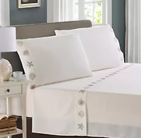 Gold & Silver Embroidered Pillowcase Pair
