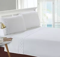 Mini Seagull Embroidered Pillowcase Pair