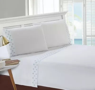 Mini Starfish Embroidered Pillowcase Pair