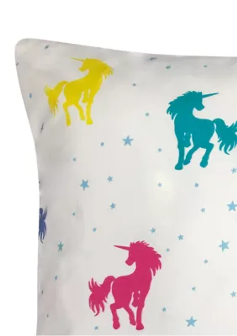 Unicorn Decorative Pillow 18 in x 18 in 
