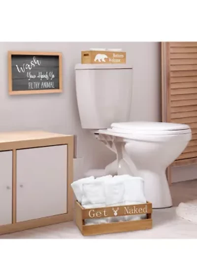 Large 3-Piece Decorative Cabin Bath Set