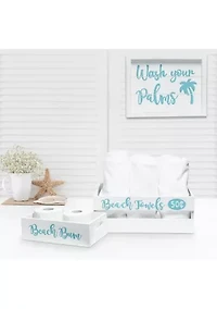 3-Piece Decorative Coastal Bath Set
