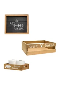 Small 3-Piece Decorative Cabin Bath Set