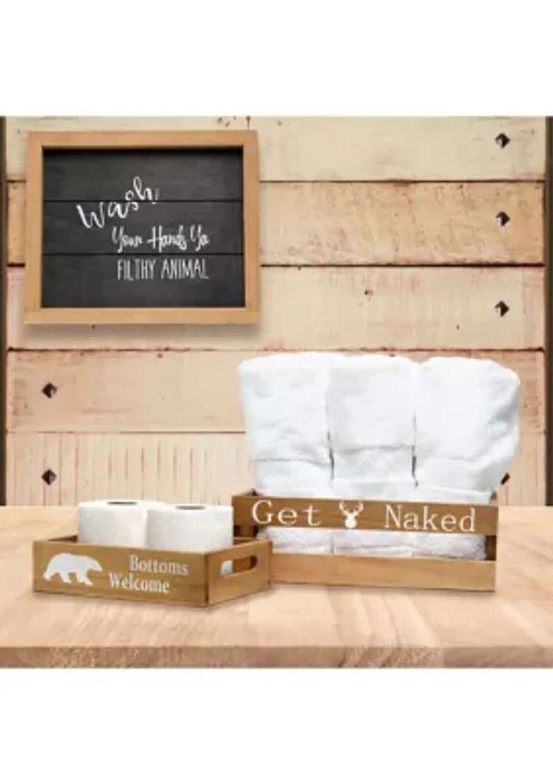 Small 3-Piece Decorative Cabin Bath Set