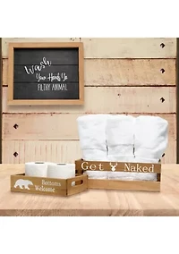 Small 3-Piece Decorative Cabin Bath Set
