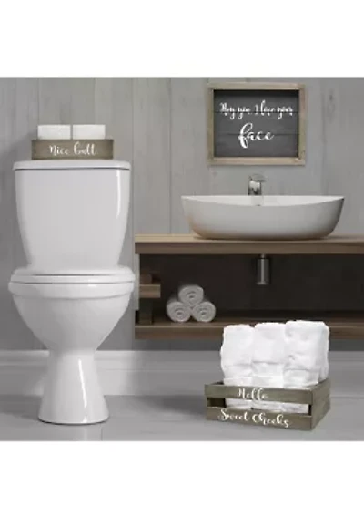 3-Piece Decorative Cheeky Bath Set