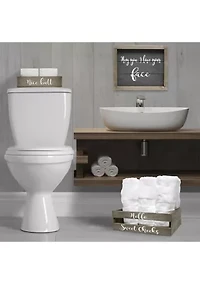 3-Piece Decorative Cheeky Bath Set