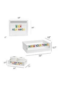 Small 3-Piece Decorative Kids Bath Set