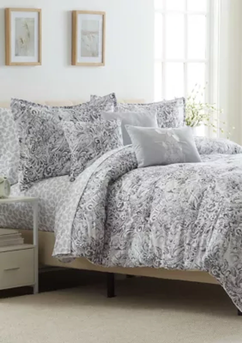 Paisley 10-Piece Comforter Set