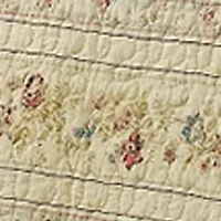Antique Rose Quilt and Pillow Sham Set