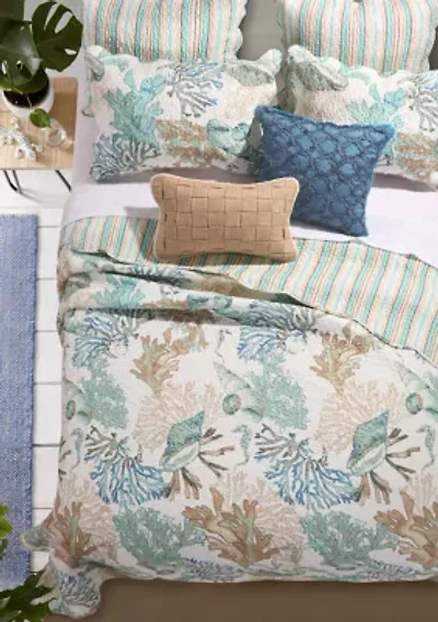 Atlantis Quilt and Pillow Sham Set