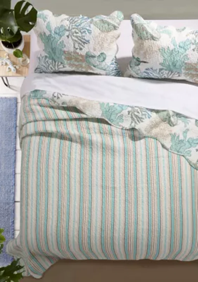 Atlantis Quilt and Pillow Sham Set