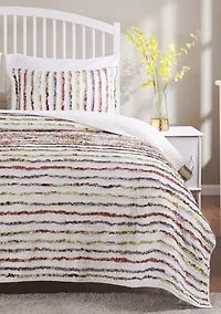 Bella Ruffle Quilt and Pillow Sham Set