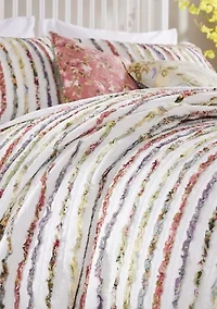 Bella Ruffle Quilt and Pillow Sham Set