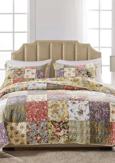 Blooming Prairie Quilt and Pillow Sham Set