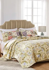 Blooming Prairie Quilt and Pillow Sham Set