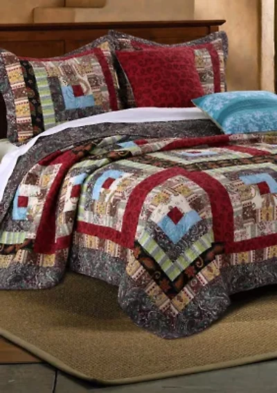 Colorado Lodge Quilt and Pillow Sham Set
