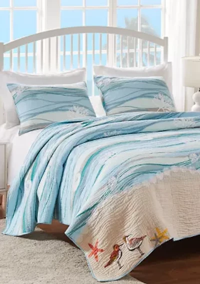 Maui Quilt and Pillow Sham Set