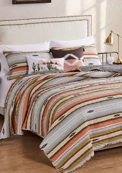 Painted Desert Quilt and Pillow Sham Set