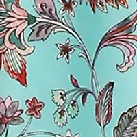 Audrey Turquoise Shower Curtain