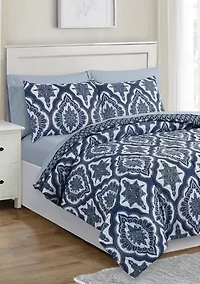 7-Piece Painted Medallion Comforter Set