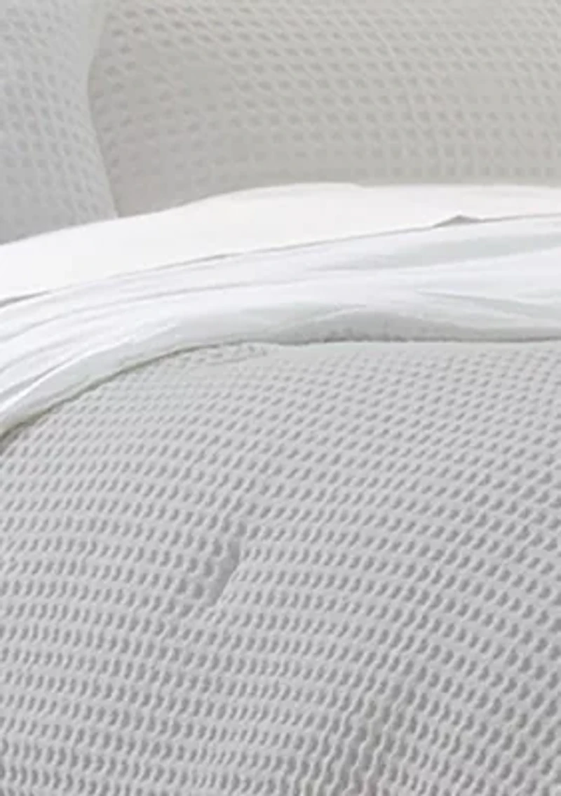 Waffle Weave Comforter Set