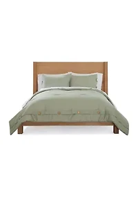 Solid Button 3-Piece Comforter Set