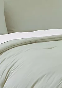 Solid Button 3-Piece Comforter Set