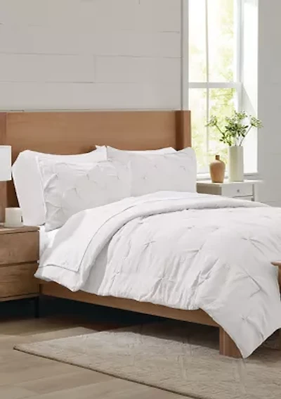 3-Piece Pintuck Comforter Set