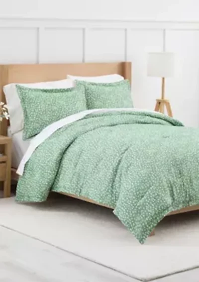 Dot Print Comforter Set
