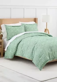 Dot Print Comforter Set