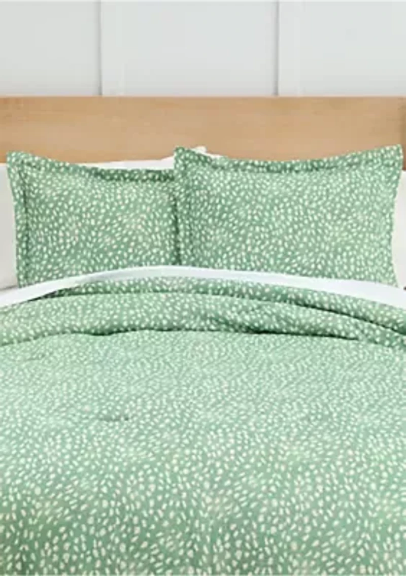 Dot Print Comforter Set