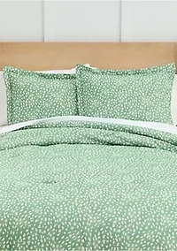 Dot Print Comforter Set