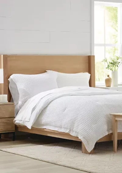 Waffle Weave Comforter Set