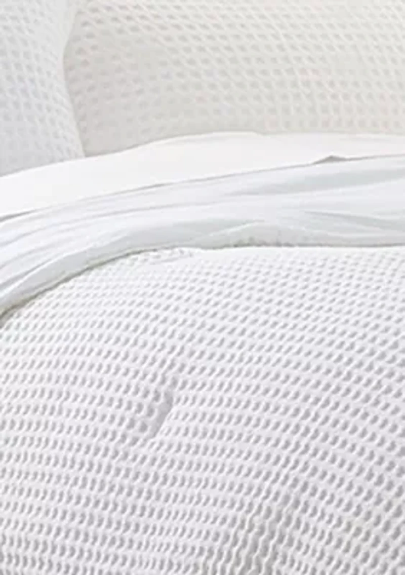 Waffle Weave Comforter Set