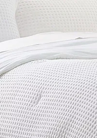 Waffle Weave Comforter Set