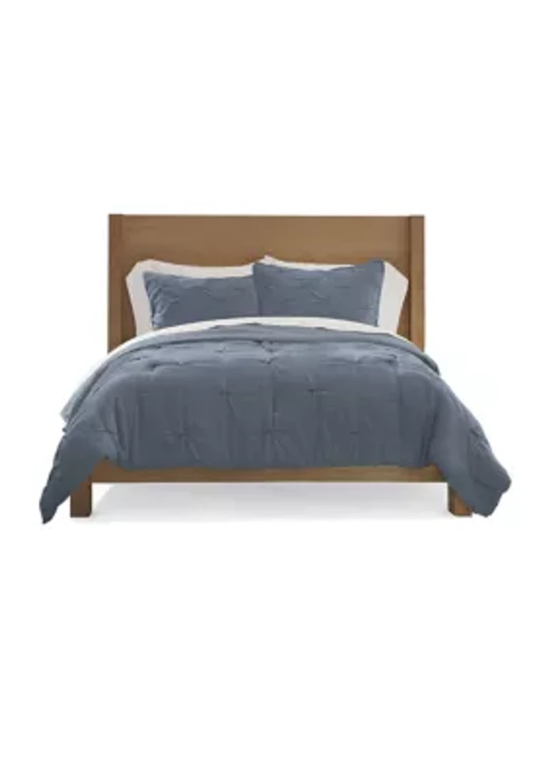 3-Piece Pintuck Comforter Set