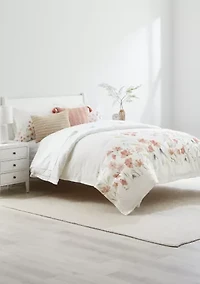 Floral Bloom Waffle Comforter Set