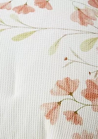 Floral Bloom Waffle Comforter Set