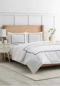 Rickrack Border Comforter Set