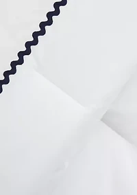 Rickrack Border Comforter Set