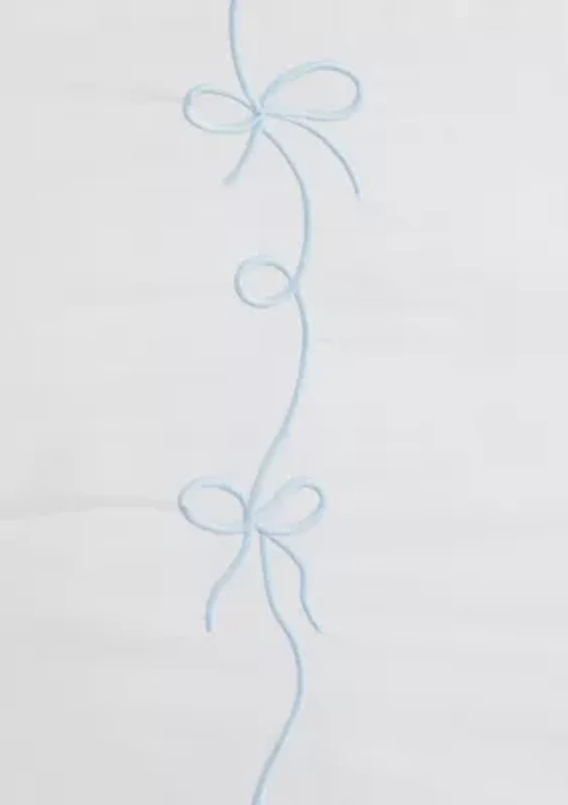 Blue Bow Comforter Set